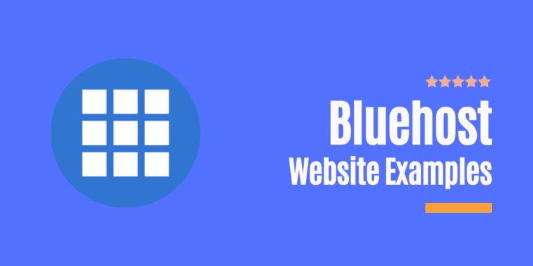 bluehost website examples